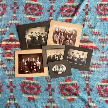 Antique Group Photo Cabinet Card Lot Pictures 