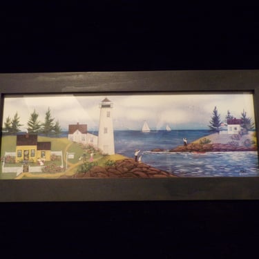 ws/"Gull Cottage" Framed Print by Diana Card
