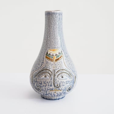 Italian Ceramic Face Vase, 1980s 