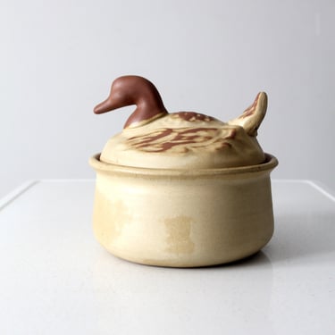 vintage duck covered tureen 