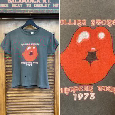 Rolling Stones 1972 Tour Ecru Long Sleeve Tee | Red Dress