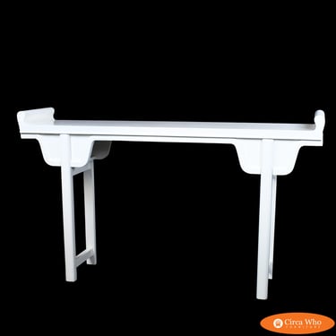 Vintage White  Pagoda Console