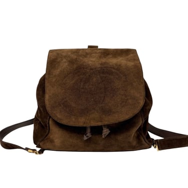 Chanel Brown Suede Backpack