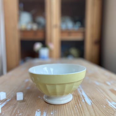 Beautiful vintage French ironstone cafe au lait bowl 