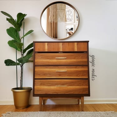 Refinished Mid-century Modern Chest of Drawers ***please read ENTIRE listing prior to purchasing 