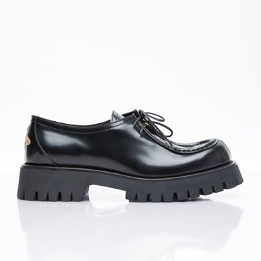 Gucci Women Bee Leather Lace-Up Shoes