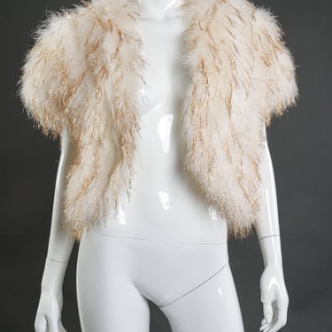 Ostrich Feather Tinsel Vest