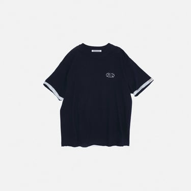 Navy Contrast Layer T-Shirt