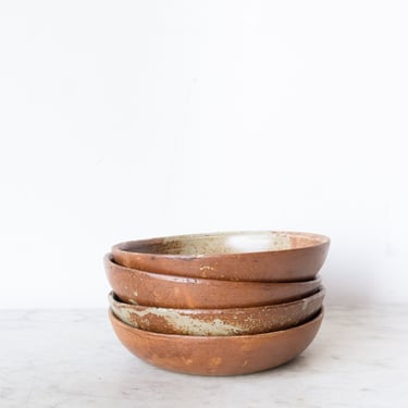 Shallow Stoneware Bowl Set of 4