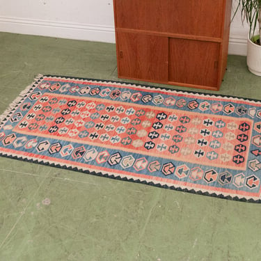 Blue Vintage Kilm Rug