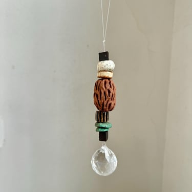 Handmade Ceramic Beaded Suncatcher, Window Suncatcher Charm, The Object Enthusiast Ceramic Suncatcher 