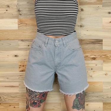 Levi's 550 Grey Jean Shorts / Size 27 28 