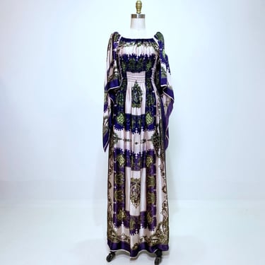 Vintage 1970s Scarf Dress