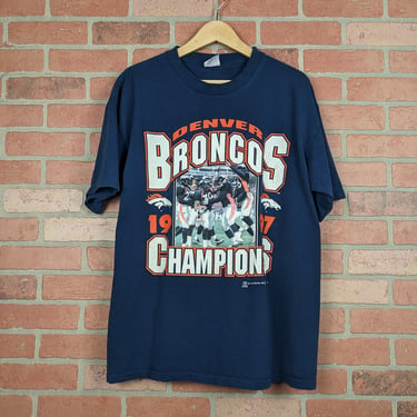 Vintage 90s NFL Denver Broncos Football ORIGINAL Sports Tee - Extra Large 