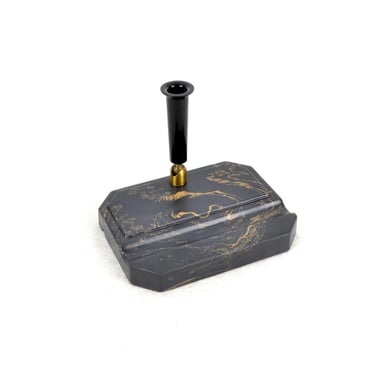 Bakelite pen holder storage fountain pen holder 20s 30s Art Deco storage vintage pen fountain pen holder marble design desk 