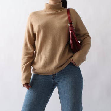 90s Softest Caramel Cashmere Sweater