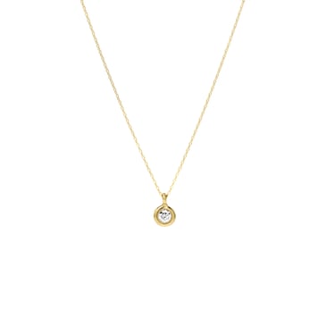 One-of-a-Kind Mini Round Diamond Necklace