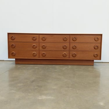 Vintage Mid Century Modern Teak Dresser 