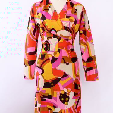 Trippy Sunset Shift Dress L