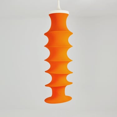 Italian Orange Milano Falkland Pendant Lamp by Bruno Munari for Danese, 1970s 