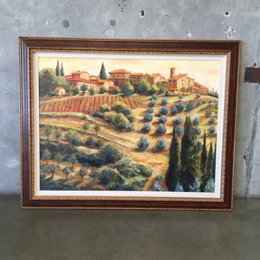 Original Acrylic Painting- &quot;Chianti Sunset&quot;- Signed By Artist
