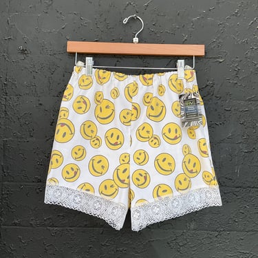 70s Smiley Face Shorts (Upcycled)