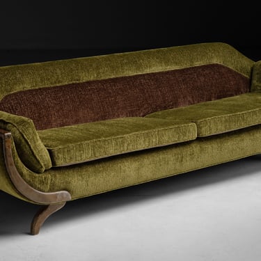 Modern Sofa in Pierre Frey Velvet