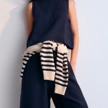 The New Society Hera Palazzo Pants - Navy