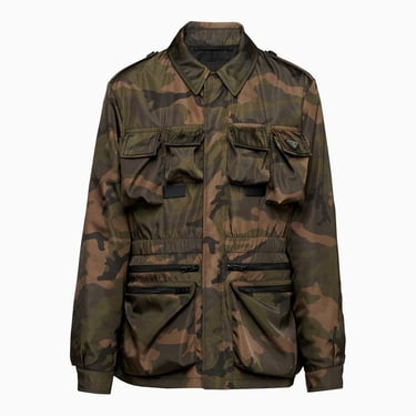 Prada Camouflage Jacket In Re-Nylon Men