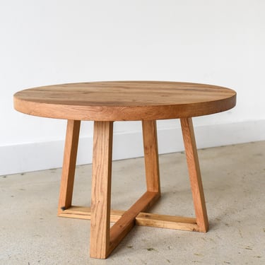 Round Wood Coffee Table 