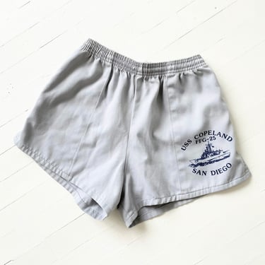 Vintage “USS Copeland FFG-25 San Diego” Periwinkle Blue Shorts 