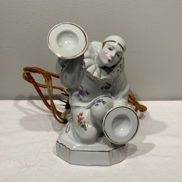 Vintage Pierrot Harlequin Clown Perfume Lamp, Clown Night Light, lamp made in Japan, retro night lights, modern unique night light 
