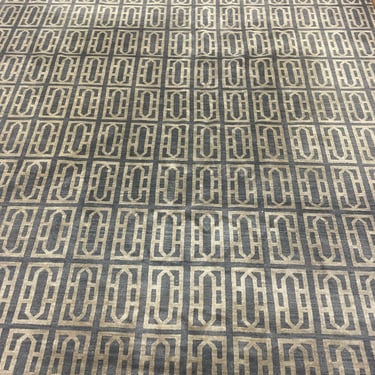 Blue & Gray Geometric Area Rug from Room & Board