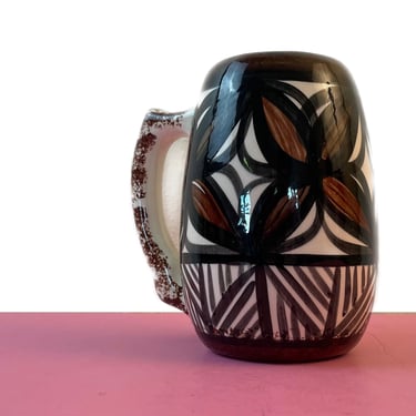 Vintage Ceramic Tapa Print Mug from Lotsa Pots Hawaii 