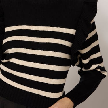 Cleobella Blair Sweater - Black/Ivory