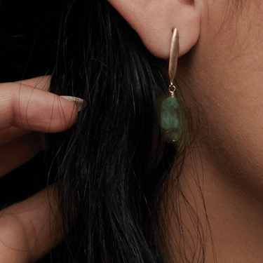 Julie Cohn | Grain Emerald Bronze Earring