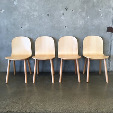 Bent Wood Nordic Chairs - Set Of Four