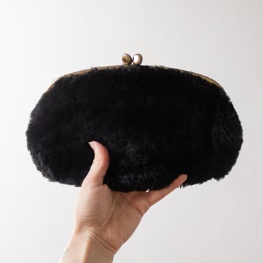 60s Faux Fur Clutch 