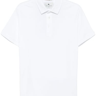 Etro Men Pegaso-Embroidered Polo Shirt