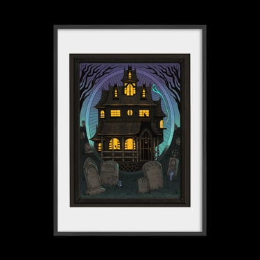 Haunted House Print