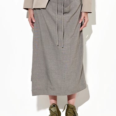 Marabella Drape Front Skirt in GREY or BLACK