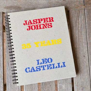Jasper Johns 35 Years Leo Castelli, Spiral-Bound , 1993 - Vintage Hardback Art Book, first edition 