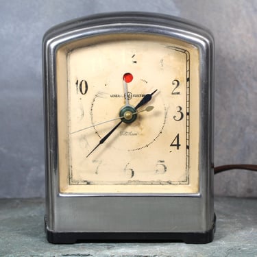 Art Deco Electric Alarm Clock | GE Alarm Clock | Not Working | Bixley Shop 