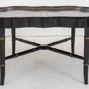 Victorian Chinoiserie Papier Mache Tray Table