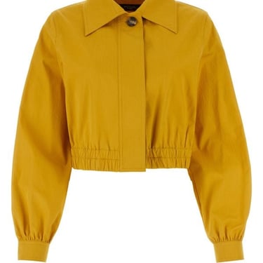 Weekend Max Mara Woman Yellow Cotton Giselle Jacket