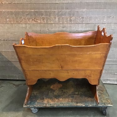 Vintage Wooden Bassinet (Tacoma)