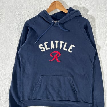 Seattle Rainier Ebbets Field Flannel Hoodie Size M