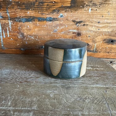 Salt Box - Grey and Brown Geometric Shapes 