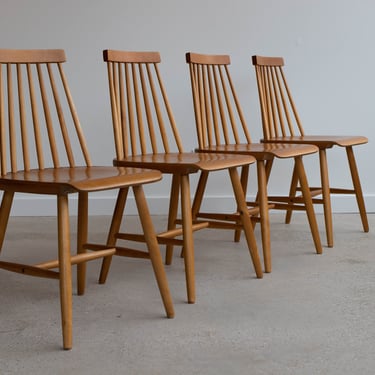 Mid Century Danish Modern Set of 4 Farstrup Dining Chairs 