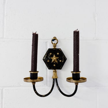 vintage french ship candle sconce